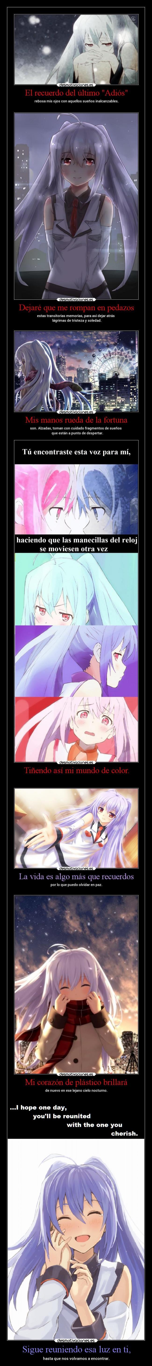 Sigue reuniendo esa luz en ti, - 