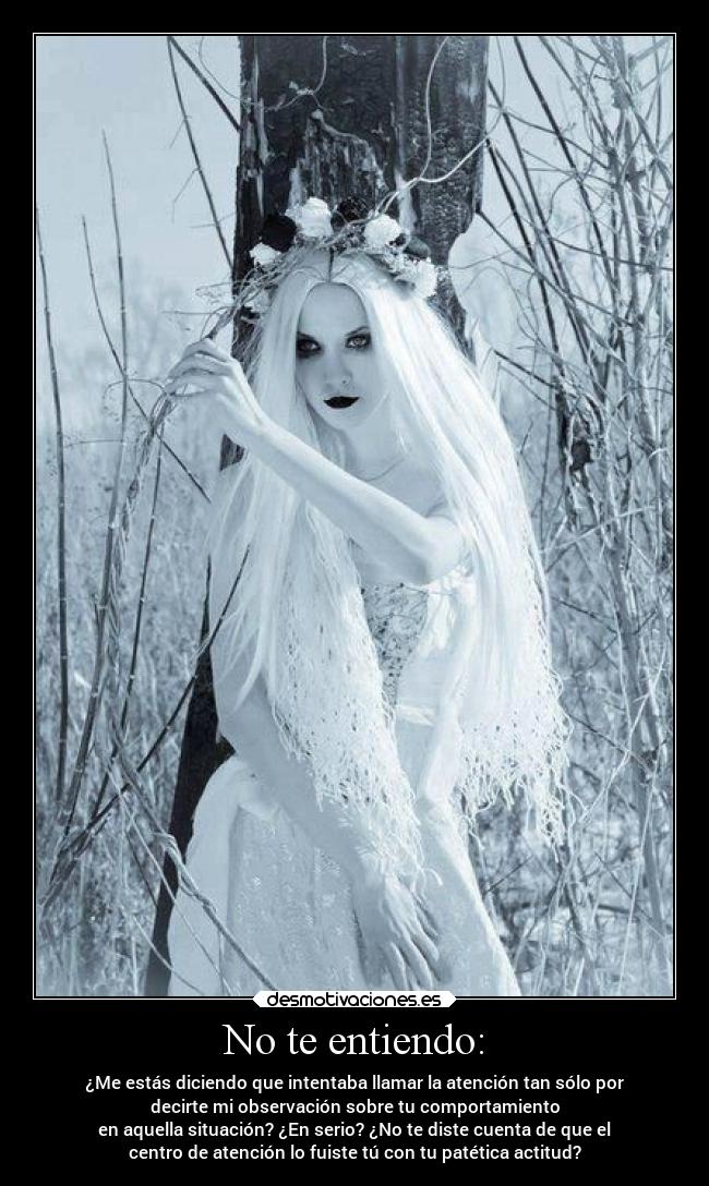 No te entiendo: - 