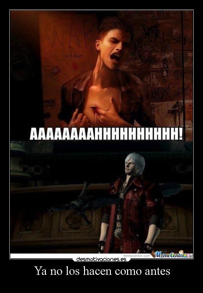 carteles videojuegos devilmaycry devi may cry dante sparde rebellion rebelion desmotivaciones