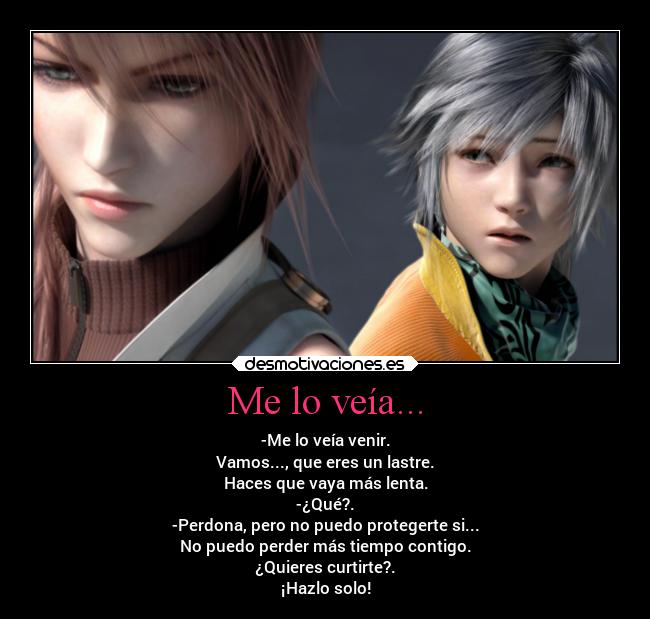 carteles videojuegos final fantasy hope lightning estupida desmotivaciones
