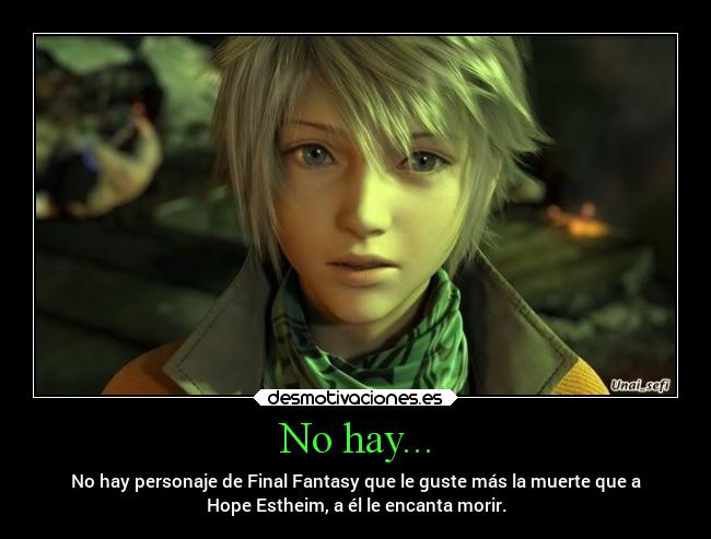 carteles videojuegos hope estheim muere todo dia desmotivaciones