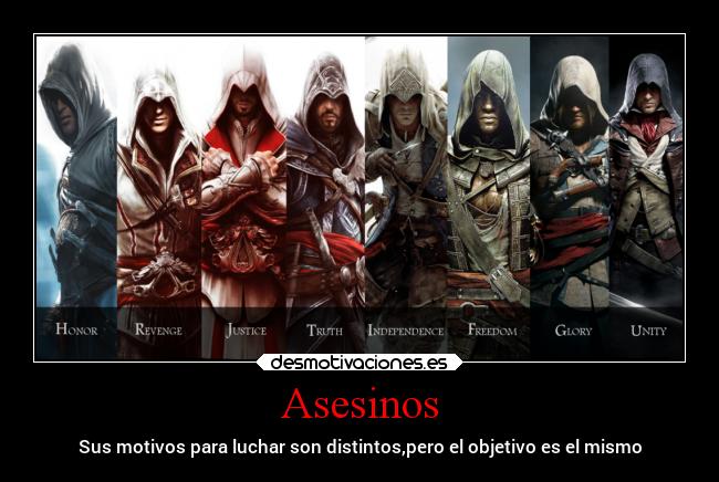 carteles videojuegos motivos assassins creed desmotivaciones