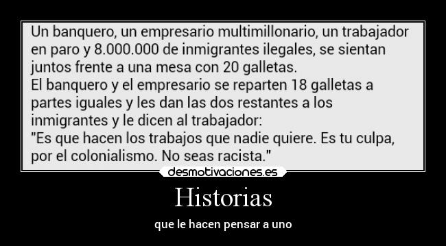 Historias - que le hacen pensar a uno