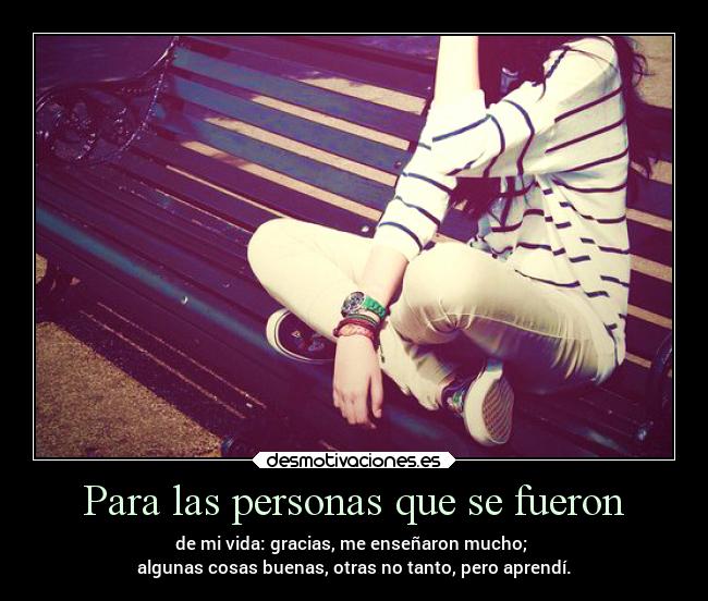 Para las personas que se fueron - 