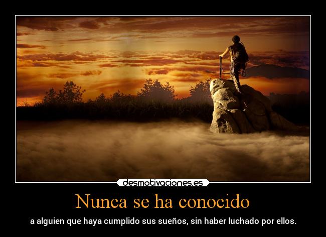 Nunca se ha conocido - 