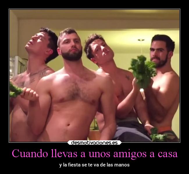 Cuando llevas a unos amigos a casa - y la fiesta se te va de las manos