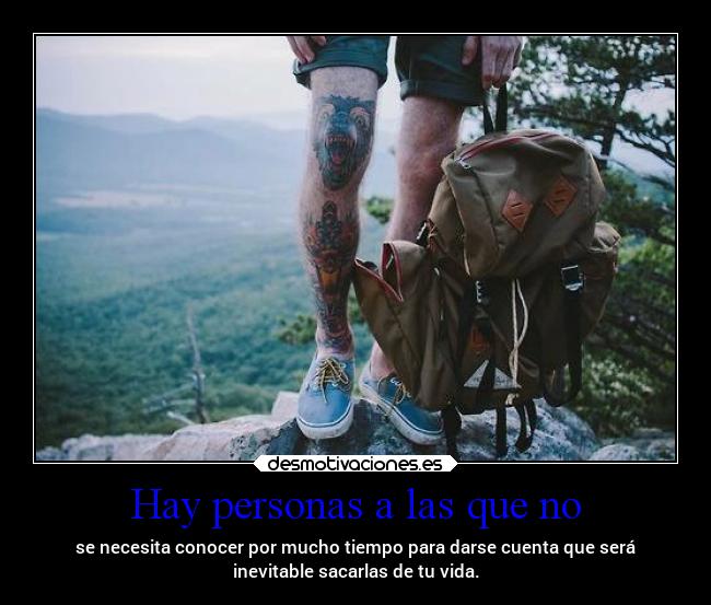 Hay personas a las que no - 