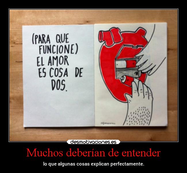 Muchos deberían de entender - 