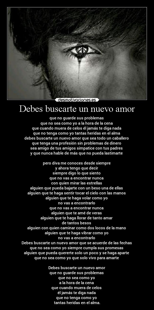 Debes buscarte un nuevo amor - 