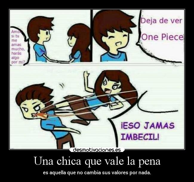 carteles anime amor elchicodeayer onepiece chicaqueadoraonepiecechicaviolable desmotivaciones