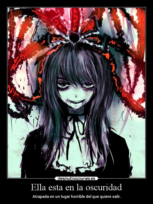 Ella esta en la oscuridad -
