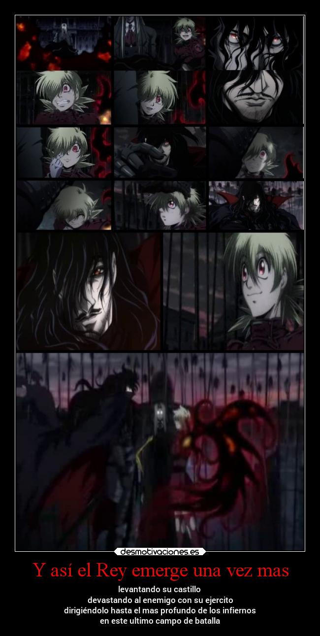 carteles anime hellsing ultimate dracula desmotivaciones