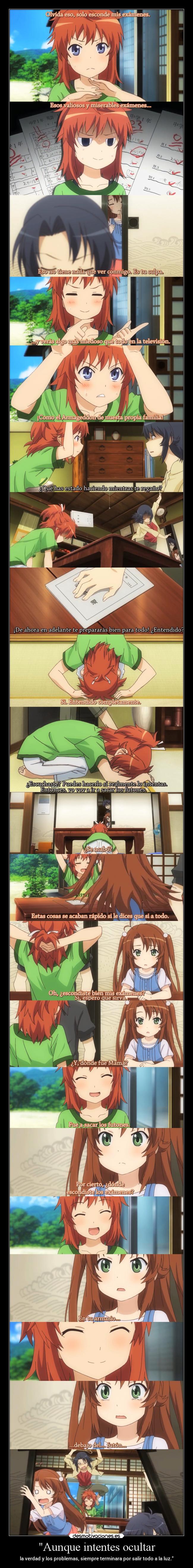 carteles anime ocultar problema verdad terminar conocer saber todo raptorhunters persona desmotivaciones