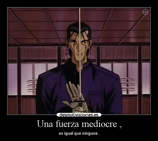 carteles anime samuraix saito desmotivaciones