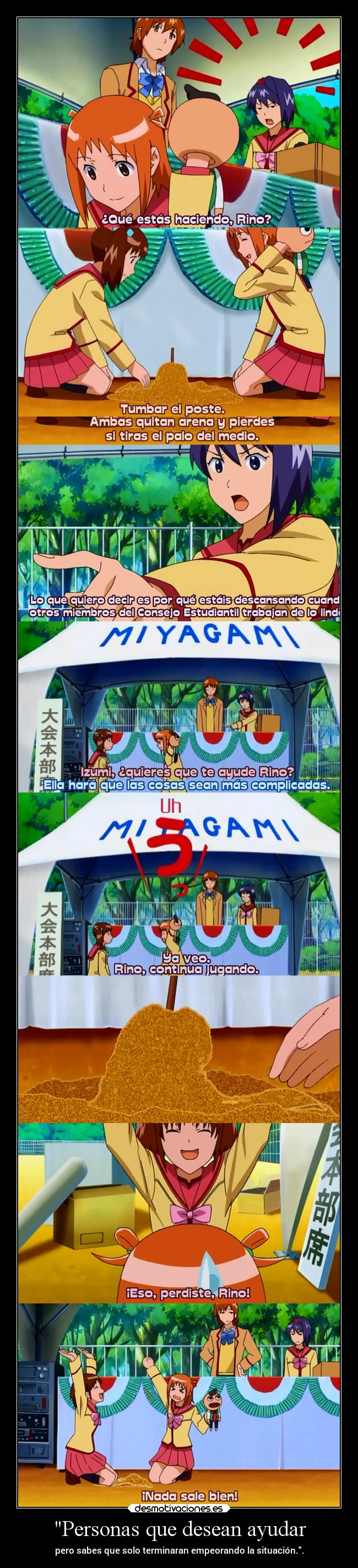 Personas que desean ayudar -