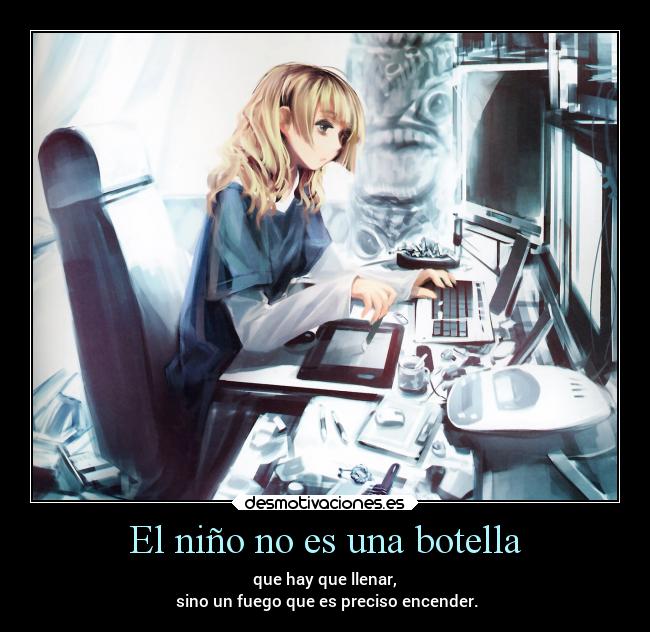 El niño no es una botella -