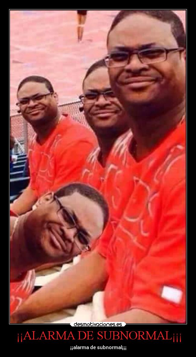 ¡¡ALARMA DE SUBNORMAL¡¡¡ -
