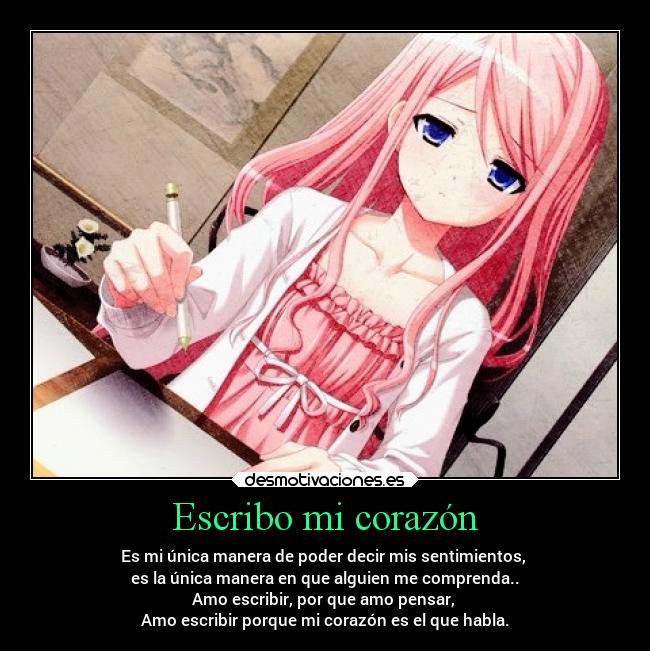 Escribo mi corazón -