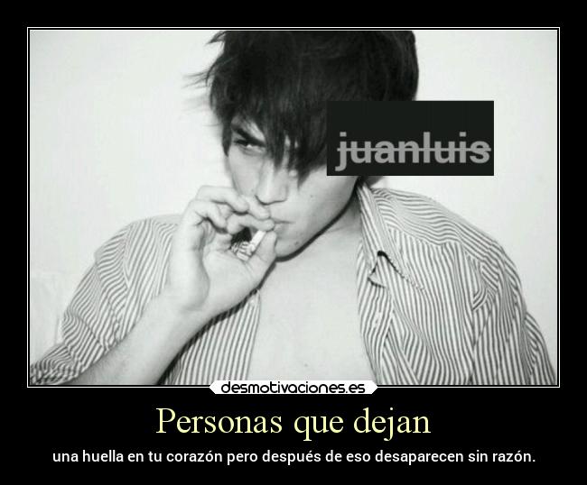 Personas que dejan - 