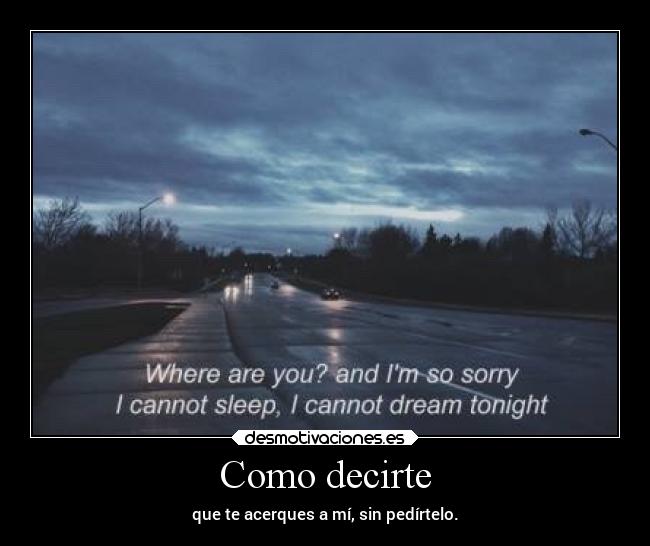 Como decirte -