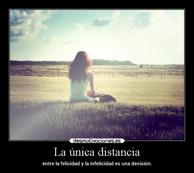 La única distancia -