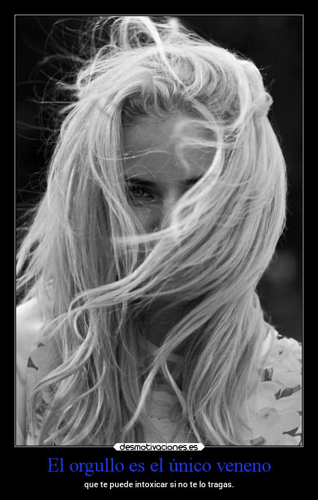 El orgullo es el único veneno -