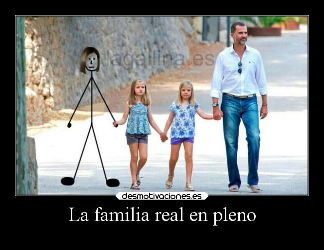 La familia real en pleno -
