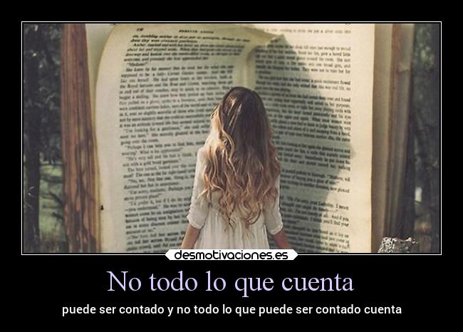 No todo lo que cuenta - 