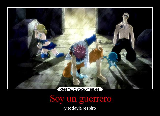 carteles frases anime fairy tail cuarteto nos razones desmotivaciones