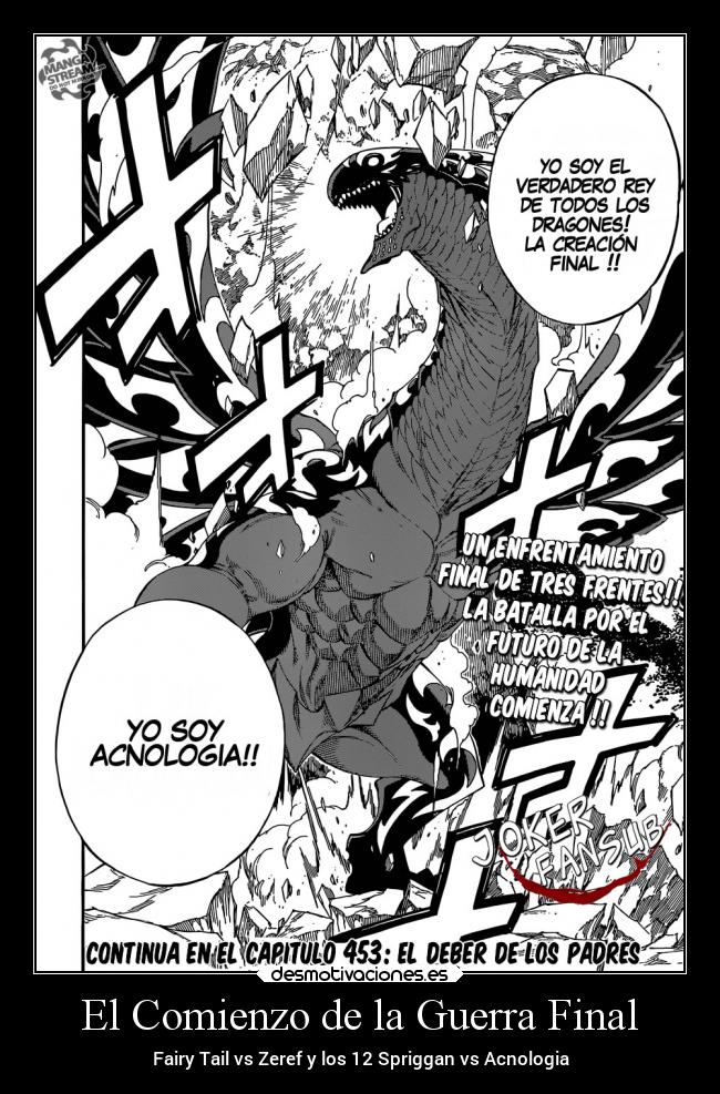 El Comienzo de la Guerra Final - Fairy Tail vs Zeref y los 12 Spriggan vs Acnologia