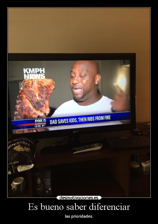 Es bueno saber diferenciar -