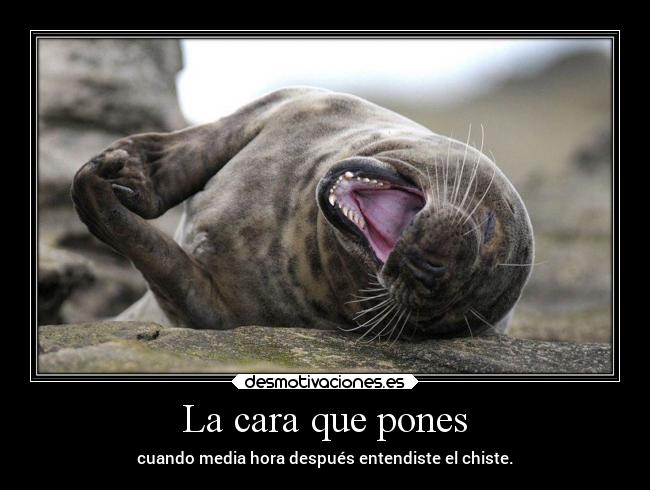 La cara que pones -