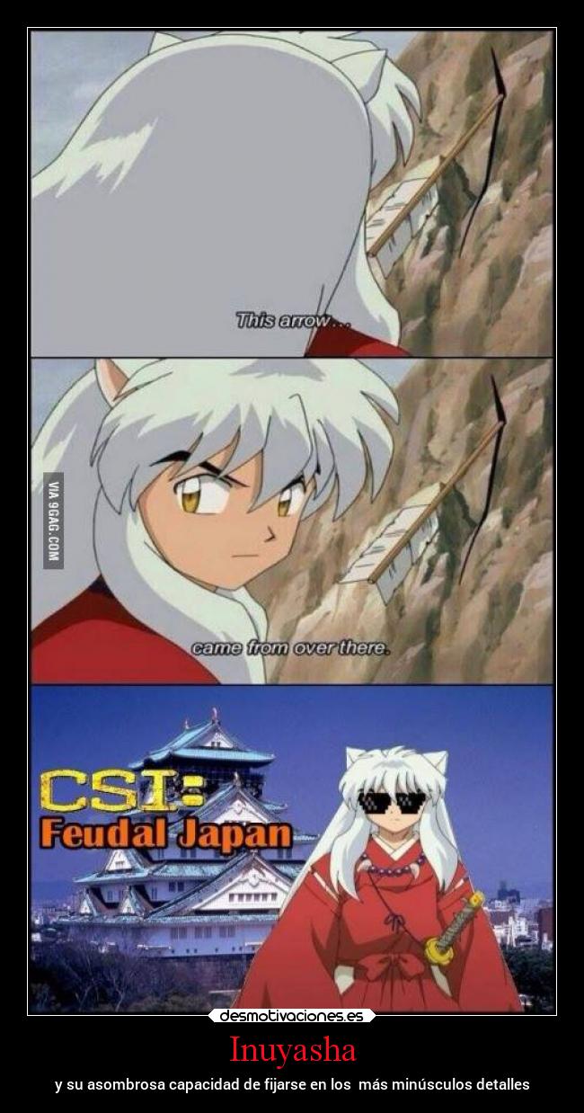 Inuyasha - y su asombrosa capacidad de fijarse en los  más minúsculos detalles