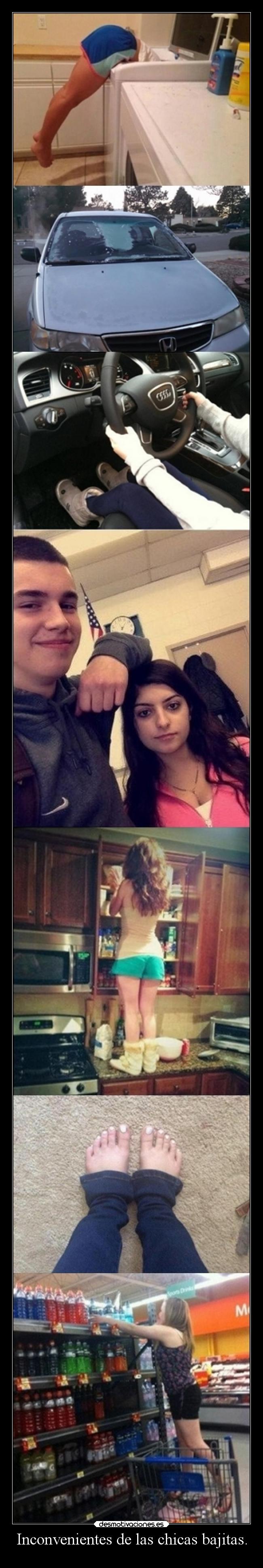 Inconvenientes de las chicas bajitas. - 