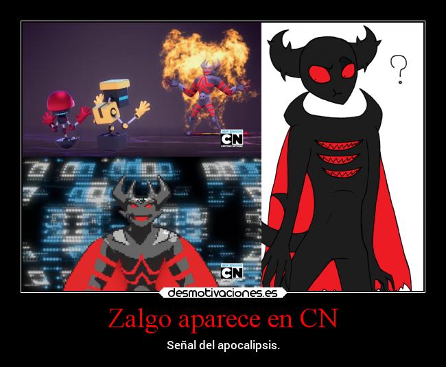 carteles humor redgame zalgo sonic boom nominatus cartoon network creepypasta curiosidad orbot cubot desmotivaciones