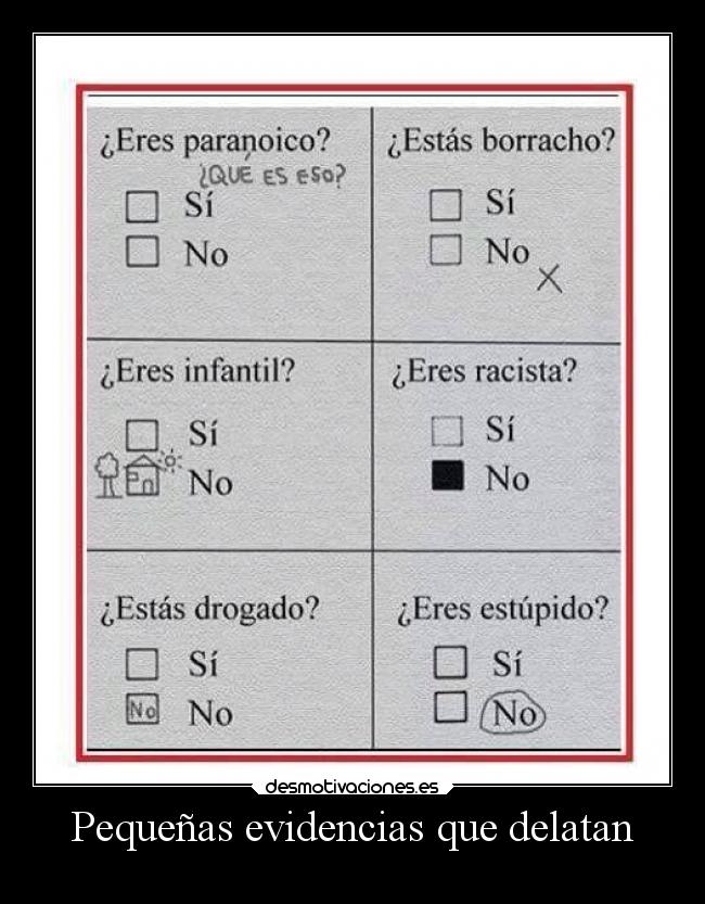 Pequeñas evidencias que delatan - 