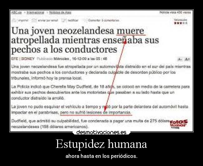 Estupidez humana -