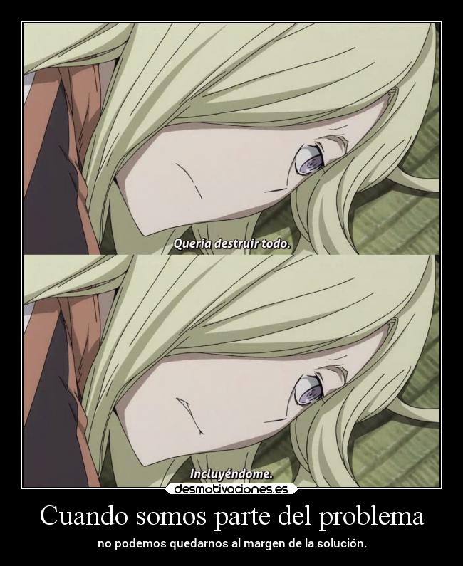 carteles miedo mundo dolor vida anime raptorhunters harukaze manga erosekai durarara drrr varona sufrimiento desmotivaciones