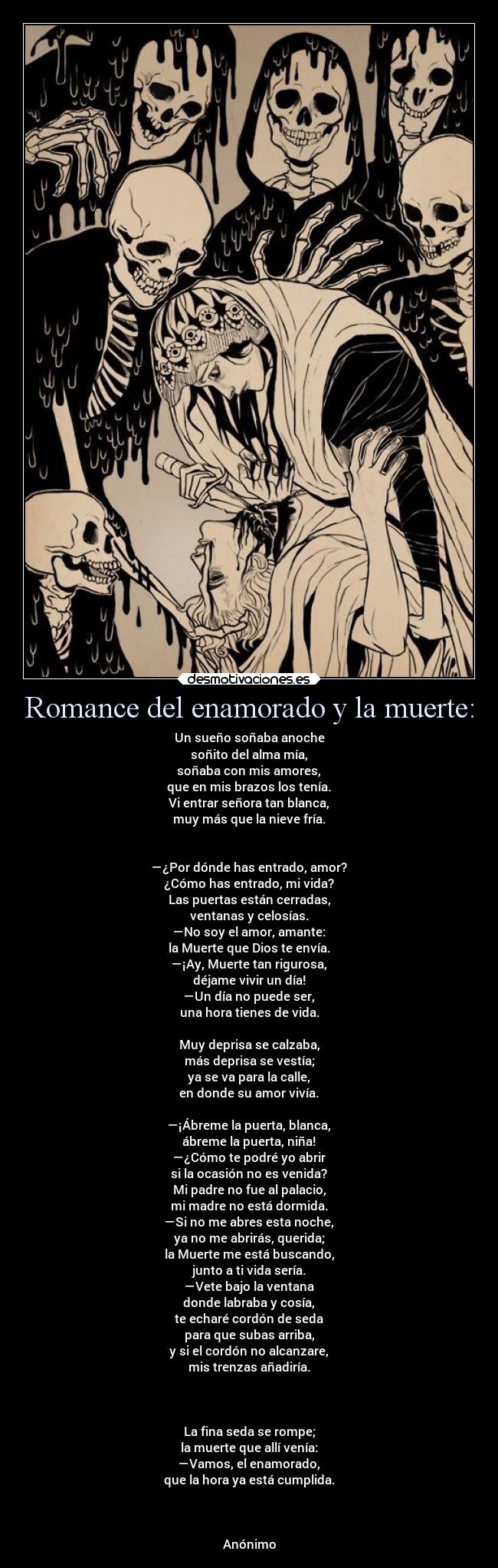 Romance del enamorado y la muerte: -