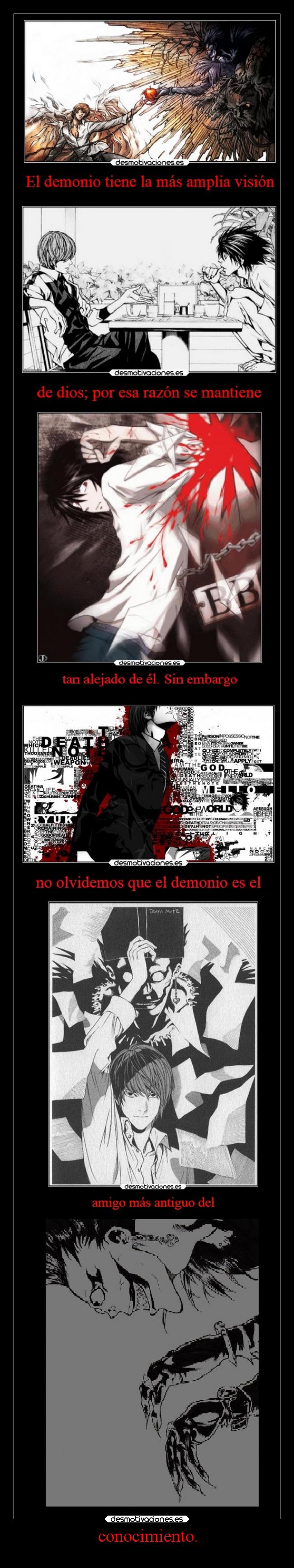 carteles muerte odio deathnote beyondbirthday perfecterror holasoyeldiablo dark lightyagami desmotivaciones