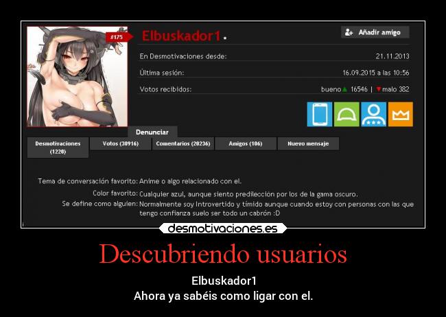 Descubriendo usuarios -