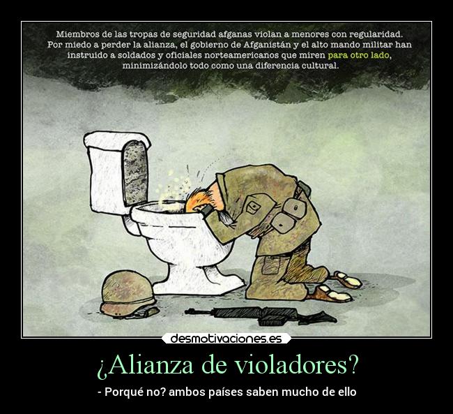 ¿Alianza de violadores? - - Porqué no? ambos países saben mucho de ello