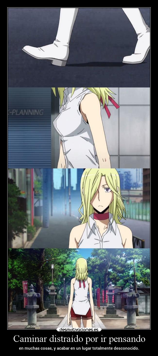 Caminar distraído por ir pensando - 