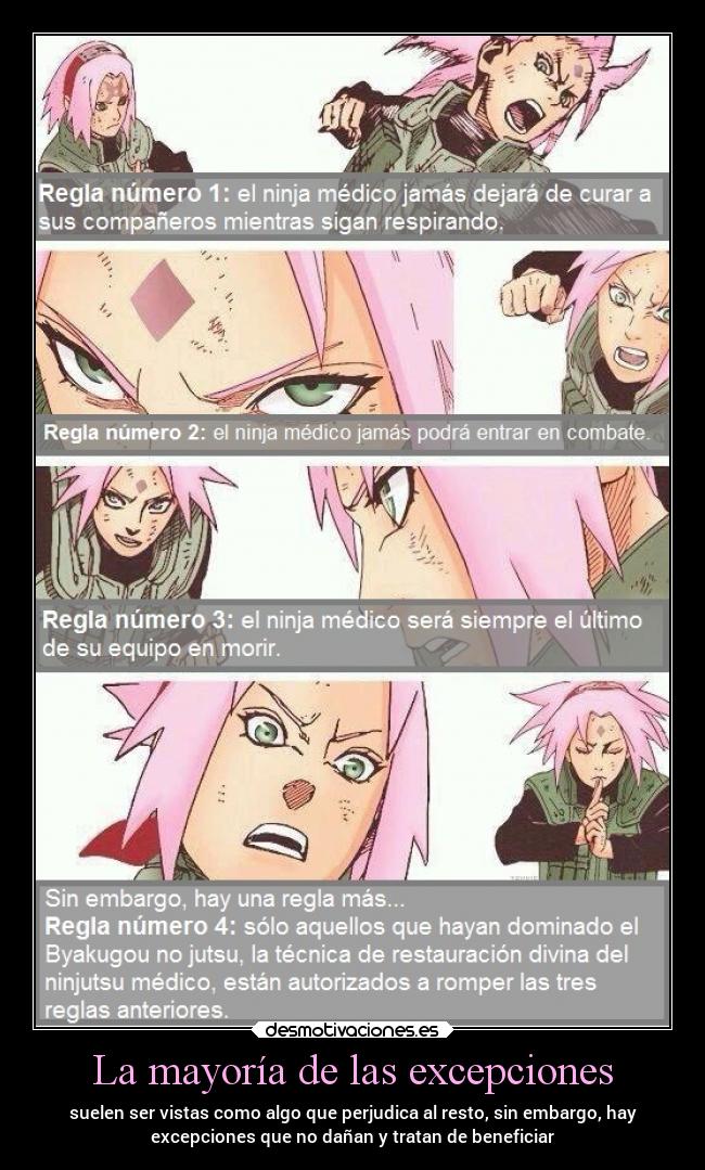 La mayoría de las excepciones - suelen ser vistas como algo que perjudica al resto, sin embargo, hay
excepciones que no dañan y tratan de beneficiar