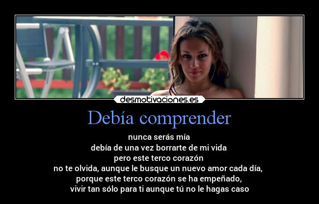 Debía comprender - 