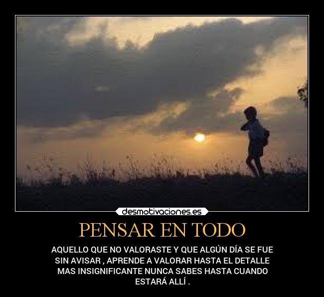 PENSAR EN TODO -