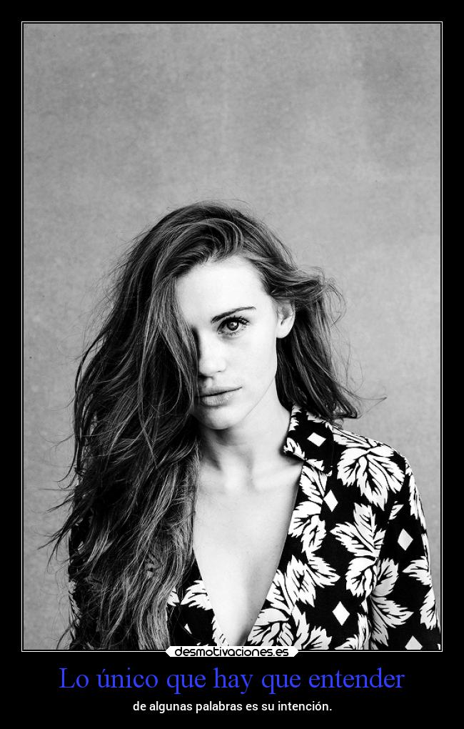 Lo único que hay que entender -