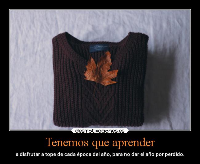 Tenemos que aprender - 