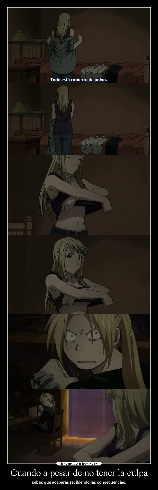 Cuando a pesar de no tener la culpa -