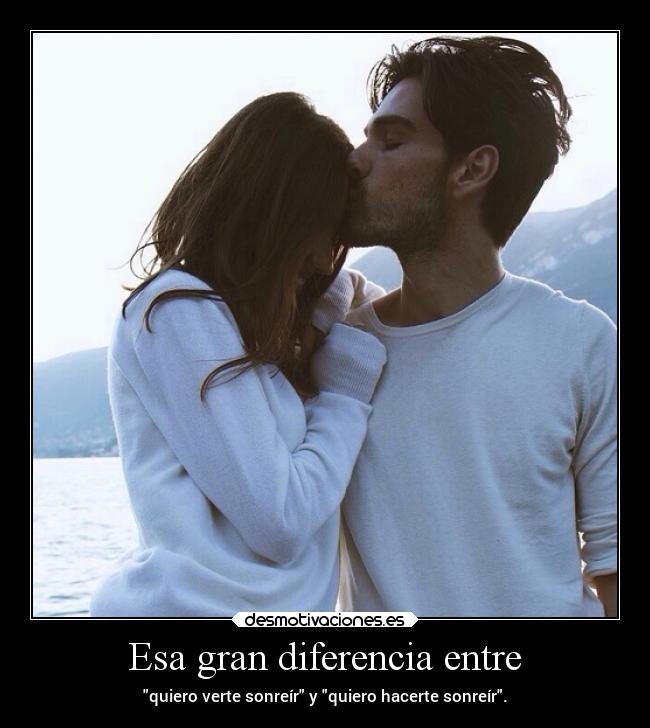 Esa gran diferencia entre -